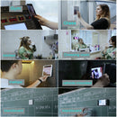 Wall-mounted iPad Magnetic Adsorption Universal Sticker Mobile Phone Wall Bracket(Green B)
