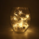3M Star Copper Wire String LED Lights for Christmas Wedding Decoration, Battery Powered(Warm White)