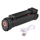 Handheld Movable Work Lights USB Charging Multi-functional and Folding Emergency COB LED Lights, Size:14.8 x 4.7cm(Black)