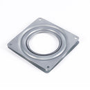 2 PCS Galvanized Turntable 4 inch Hollow Square Hardware Turntable for Cake Shop / Furniture
