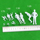 100PCS White unpainted Architectural Model Figures People 1:200