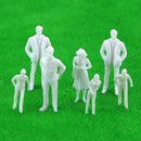 100PCS White unpainted Architectural Model Figures People 1:200