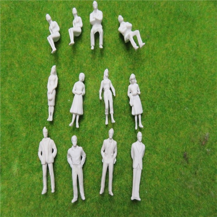 100PCS White unpainted Architectural Model Figures People 1:200