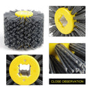 Abrasive Wire Drawing Wheel Wood Grain Reduction Refurbishment Drawing Wheel, Grit:80 Mesh