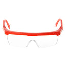 10 PCS Outdoor Safety Glasses Spectacles Eye Protection Goggles Dental Work Eyewear(Red Frame White Lens)