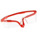 10 PCS Outdoor Safety Glasses Spectacles Eye Protection Goggles Dental Work Eyewear(Red Frame White Lens)