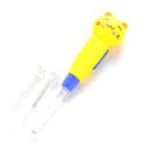 2 PCS Baby Care Ear Spoon Child Ears Cleaning Earwax Spoon Digging Ear Syringe With Light(Yellow Cat)