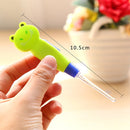 2 PCS Baby Care Ear Spoon Child Ears Cleaning Earwax Spoon Digging Ear Syringe With Light(Yellow Cat)