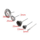 10 PCS Wire Brush Metal Descaling Polishing Brush To Remove Oxide Layer Flat Polishing Brush, Style:Pen Shape 3Ã—5MM