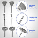 10 PCS Wire Brush Metal Descaling Polishing Brush To Remove Oxide Layer Flat Polishing Brush, Style:Pen Shape 3Ã—5MM