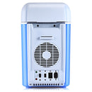 7.5L Capacity Portable Car Refrigerator Cooler Warmer Truck Thermoelectric Electric Fridge for Travel RV Boat(Blue)