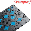 2 PCS Plastic PVC Poker Cards Waterproof Black Playing Cards Creative Gift Durable Poker(Red+Silver)