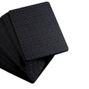 2 PCS Plastic PVC Poker Cards Waterproof Black Playing Cards Creative Gift Durable Poker(Red+Silver)