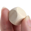 10 PCS 6 Sided Blank Wood Dice Party Family DIY Games Printing Engraving Kid Toys, Size:1.8cm