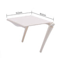 2 PCS Office Desk Storage Holder Computer Display Shelf(White)