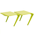 2 PCS Office Desk Storage Holder Computer Display Shelf(Green)