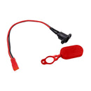 3 PCS For Xiaomi Mijia M365 Electric Scooter Accessories Waterproof Connector Battery Charging Head(with Red Waterproof Cover)