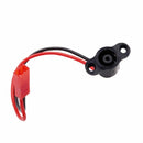 3 PCS For Xiaomi Mijia M365 Electric Scooter Accessories Waterproof Connector Battery Charging Head(with Red Waterproof Cover)
