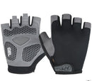 Cycling Shock Absorbing Anti-Slip Gloves Fitness Weight Lifting Training Half-finger Gloves, Size:M(Black)