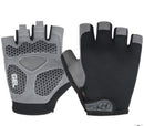 Cycling Shock Absorbing Anti-Slip Gloves Fitness Weight Lifting Training Half-finger Gloves, Size:M(Black)