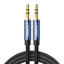 Ugreen AV112 Audio Cable 3.5mm Speaker Line Aux Cable, Length:3m(Blue)