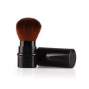 Retractable Foundation Makeup Powder Blush Beauty Brushes Travel Cosmetic(Black)