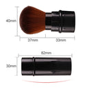 Retractable Foundation Makeup Powder Blush Beauty Brushes Travel Cosmetic(Red)