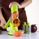 2 PCS Multifunctional Manual Fruit Vegetable Slicer Cutter Carrot Potato Cutting Machine Stainless steel Blade Salad Chopper, Random Color Delivery