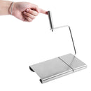 2 PCS Stainless Steel Cheese Slicer Butter Cutting Board Kitchen Tools(Silver)