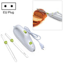 Stainless Steel Knife Blade Bread Cutting Machine Handheld Toast Cutter Mini Electric Frozen Meat Slicer EU Plug(Green+White)