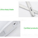 Stainless Steel Knife Blade Bread Cutting Machine Handheld Toast Cutter Mini Electric Frozen Meat Slicer EU Plug(Green+White)