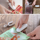 Household Mini Heat Sealing Machine Package Sealer Clamps(Gray)