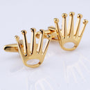 1 Pair Crown Tuxedo Shirt Cufflinks(gold color)