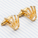 1 Pair Crown Tuxedo Shirt Cufflinks(gold color)