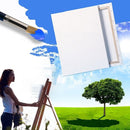 5 PCS Oil Acrylic Paint White Blank Square Artist Canvas Wooden Board Frame, 40x40cm