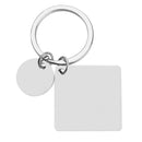 Personalized Calendar Keychain Hand Carved Calendar Keyring Stainless Steel Brelok(Silver)