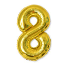 2 PCS 40 Inch Aluminium Foil Number Balloons Birthday Wedding Engagement Party Decor Kids Ball Supplies(8-Gold)