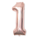 2 PCS 40 Inch Aluminium Foil Number Balloons Birthday Wedding Engagement Party Decor Kids Ball Supplies(1-Champaign gold)