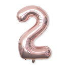 2 PCS 40 Inch Aluminium Foil Number Balloons Birthday Wedding Engagement Party Decor Kids Ball Supplies(2-Champaign gold)