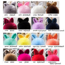 Fur Pom Keychains Fake Rabbit Fur Ball Keychain(purple)