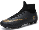 Outdoor High-top Non-slip Soccer Cleats Training Sneakers for Men, Size:43(2039 Black Long Nail)