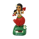 Solar Powered Dancing Hula Girl Swinging Bobble Toy Gift for Car Decoration(A)