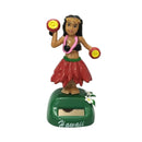 Solar Powered Dancing Hula Girl Swinging Bobble Toy Gift for Car Decoration(E)