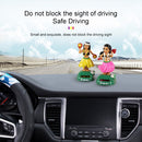 Solar Powered Dancing Hula Girl Swinging Bobble Toy Gift for Car Decoration(E)