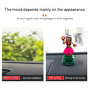 Solar Powered Dancing Hula Girl Swinging Bobble Toy Gift for Car Decoration(E)