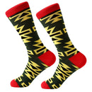 3 Pairs Cotton Various Cartoon Geometric Patterns Fashion Men Tube Socks(131-05 )