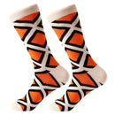 3 Pairs Cotton Various Cartoon Geometric Patterns Fashion Men Tube Socks(131-04)