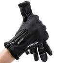 HUMRAO Outdoor Riding Fleece Warm Non-Slip Touch Screen Gloves Ski Motorcycle Gloves, Size:M(02 Luminous)