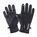 HUMRAO Outdoor Riding Fleece Warm Non-Slip Touch Screen Gloves Ski Motorcycle Gloves, Size:XL(01 Luminous+Logo)