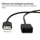 2 PCS Dual Port Universal 80cm Long Micro USB Charger for JUUL Magnetic Adsorption Fast Charging Wire